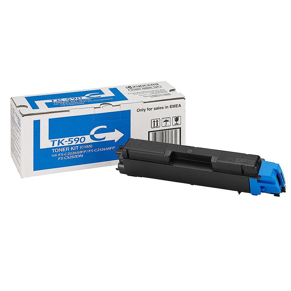 Kyocera 1T02KVCNL0 Toner Cyan TK-590C für ca. 5.000 Seiten