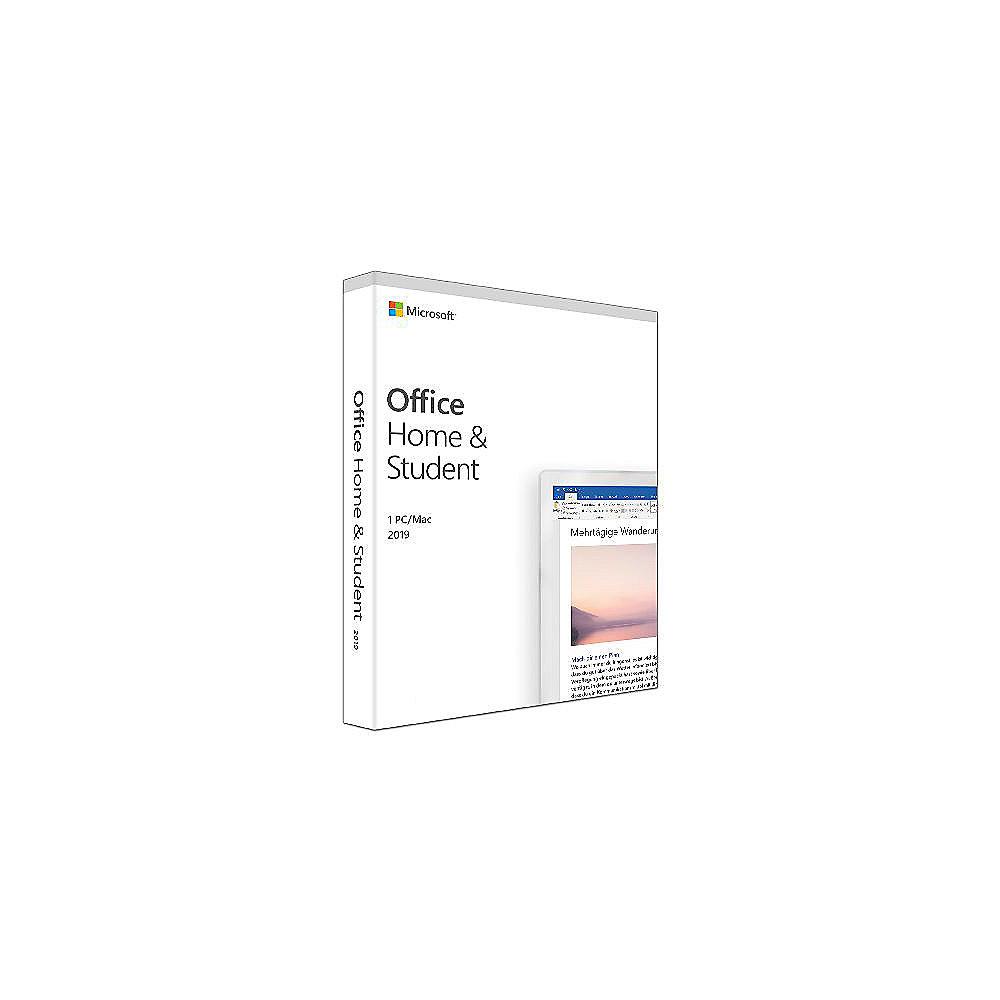 Microsoft Office Home & Student 2019 (1 Benutzer/ 1PC/Mac) PostSale