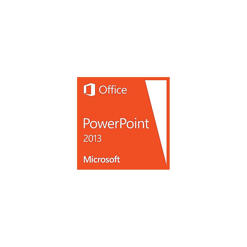 Microsoft Powerpoint 2013 Win Open-NL 1 PC inkl. SA, Microsoft, Powerpoint, 2013, Win, Open-NL, 1, PC, inkl., SA