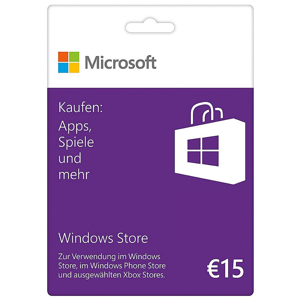 Microsoft Windows Guthabenkarte 15 Euro