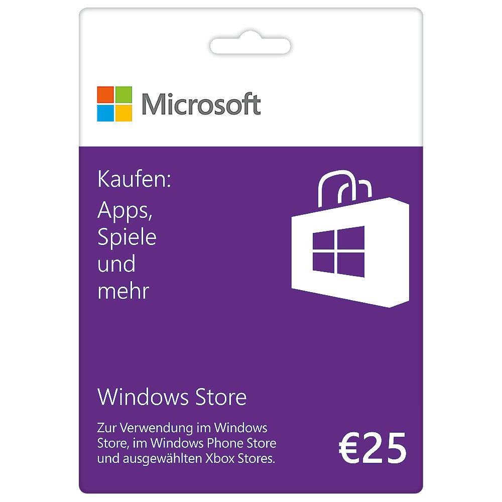 Microsoft Windows Store Guthabenkarte 25 Euro, Microsoft, Windows, Store, Guthabenkarte, 25, Euro