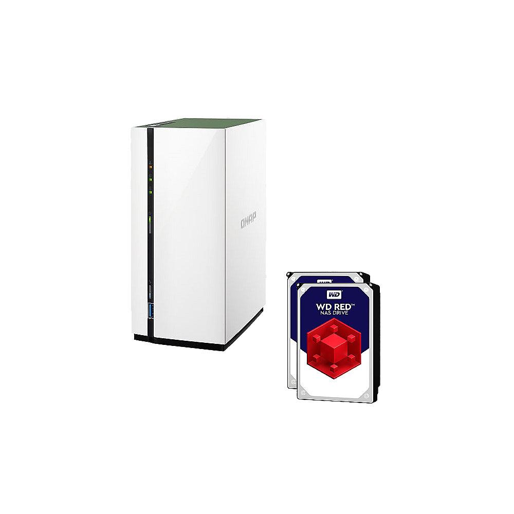 QNAP TS-228A NAS System 2-Bay 2TB inkl. 2x 1TB WD RED WD10EFRX