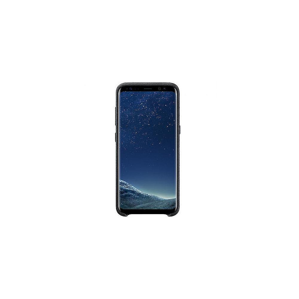 Samsung EF-XG955 Alcantara Cover für Galaxy S8  silber-grau