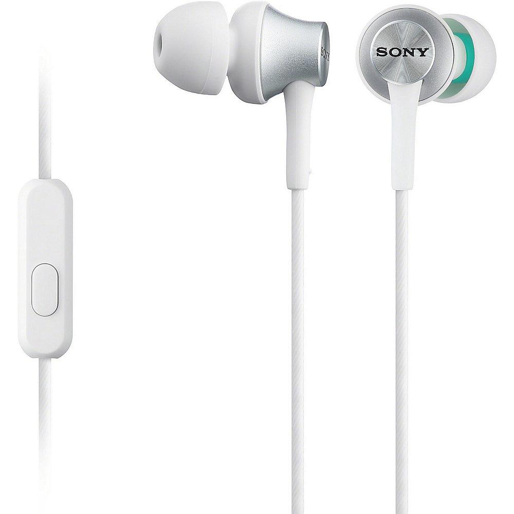 Sony MDR-EX450H In Ear Kopfhörer mit Headsetfunktion - Weiß, Sony, MDR-EX450H, Ear, Kopfhörer, Headsetfunktion, Weiß