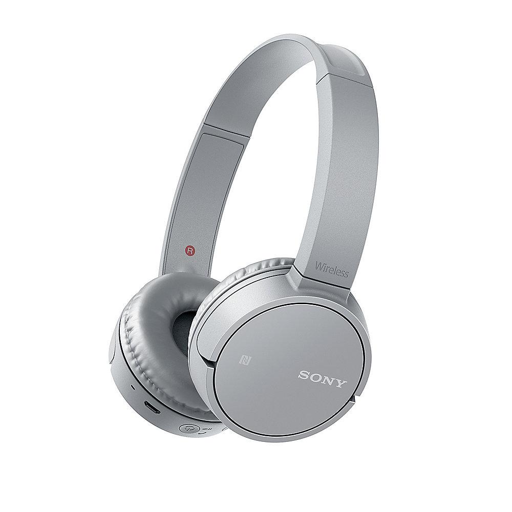 Sony WH-CH500H On Ear Kopfhörer kabellos mit BT, NFC und Voice Assistent grau