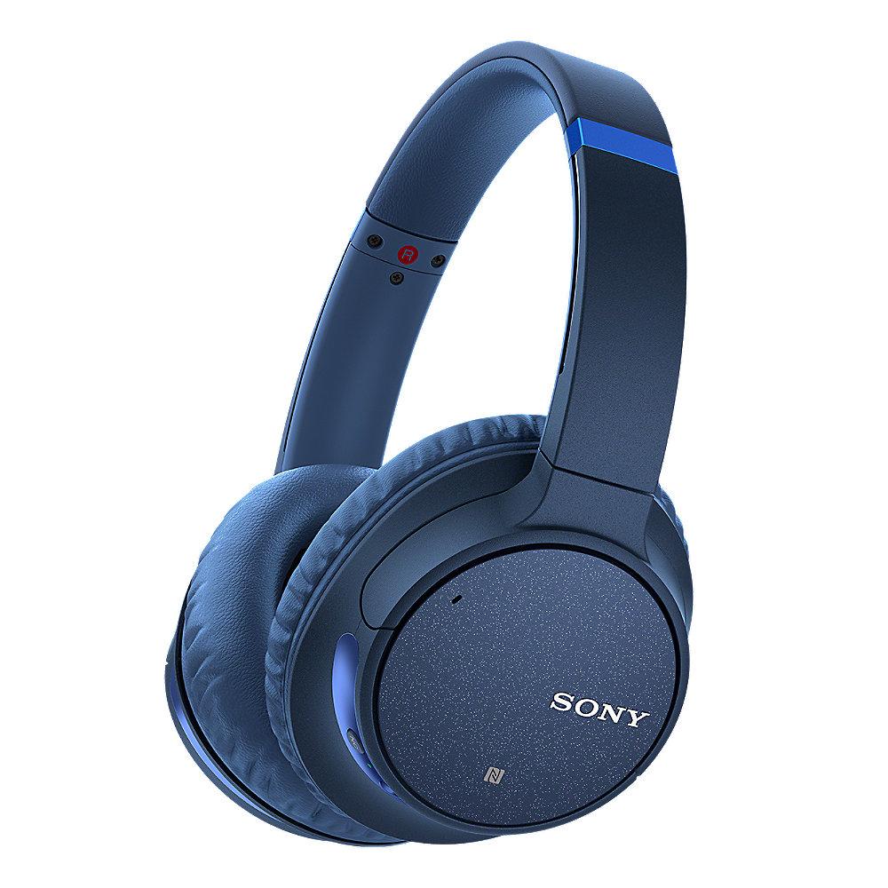 Sony WH-CH700N Over Ear Kopfhörer kabellos BT NC NFC Voice Assistent blau