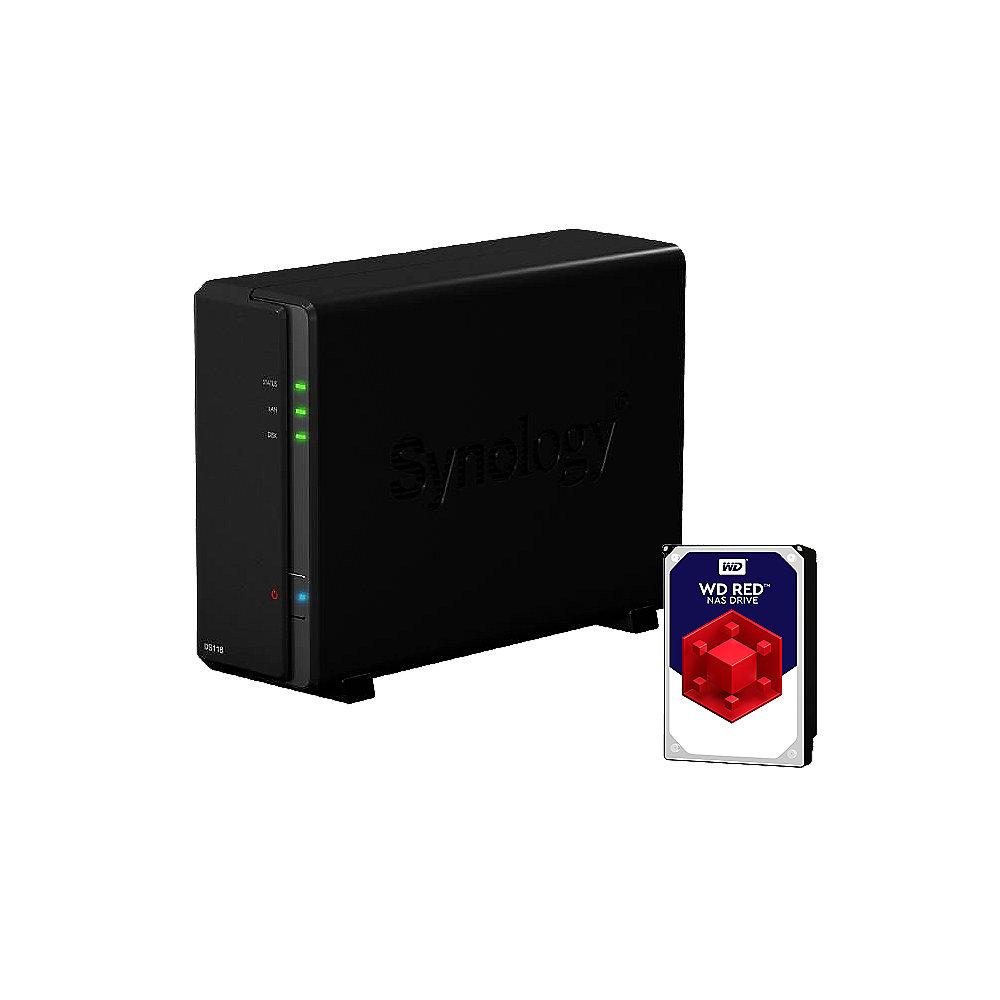 Synology Diskstation DS118 NAS 1-Bay 2TB inkl. 1x 2TB WD RED WD20EFRX