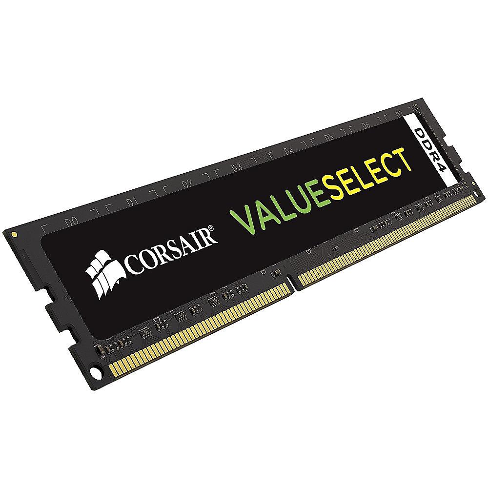 4GB (1x4GB) Corsair Value Select DDR4-2133 RAM CL15 (15-15-15-36) Schwarz, 4GB, 1x4GB, Corsair, Value, Select, DDR4-2133, RAM, CL15, 15-15-15-36, Schwarz