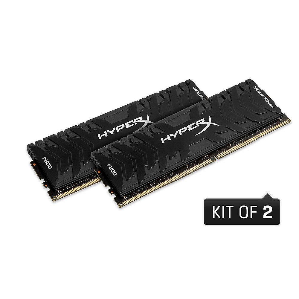 8GB (2x4GB) HyperX Predator DDR4-3200 CL16 RAM Speicher Kit, 8GB, 2x4GB, HyperX, Predator, DDR4-3200, CL16, RAM, Speicher, Kit