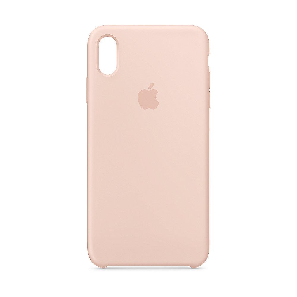Apple Original iPhone XS Max Silikon Case-Sandrosa