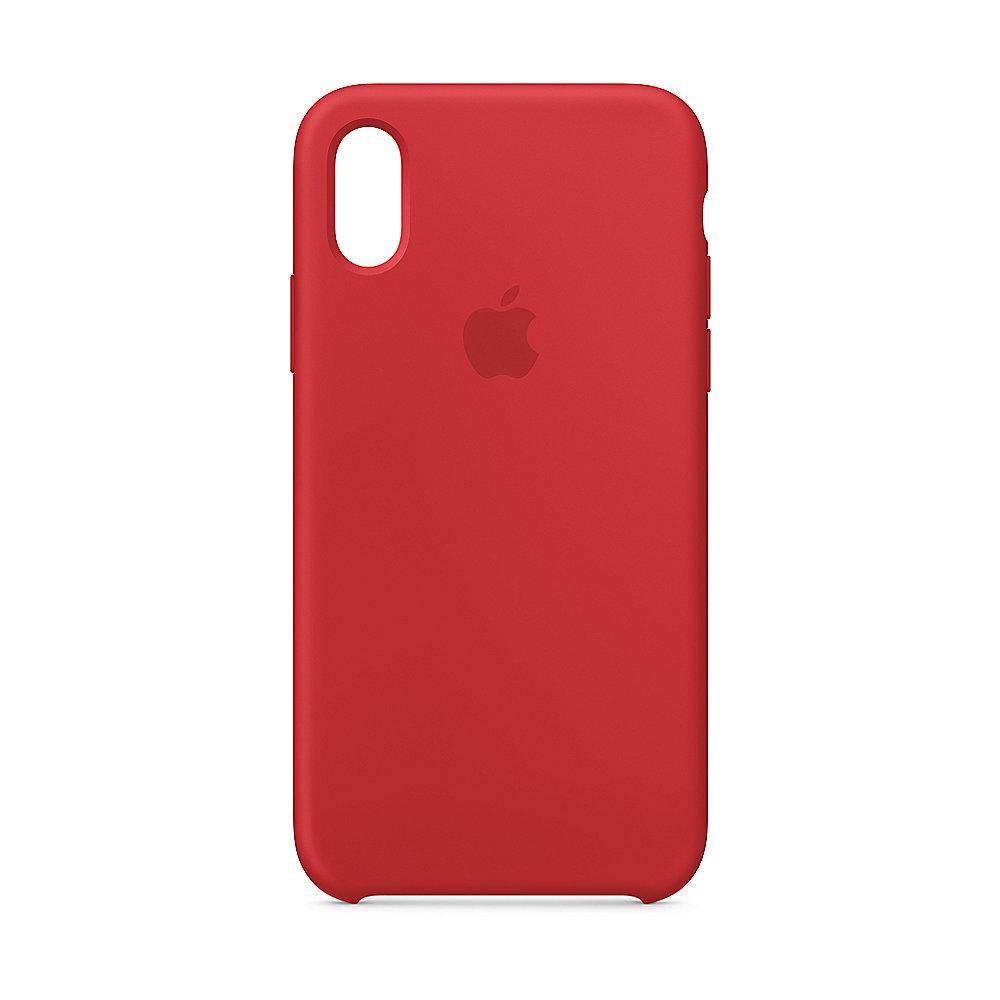 Apple Original iPhone XS Silikon Case-(PRODUCT)RED