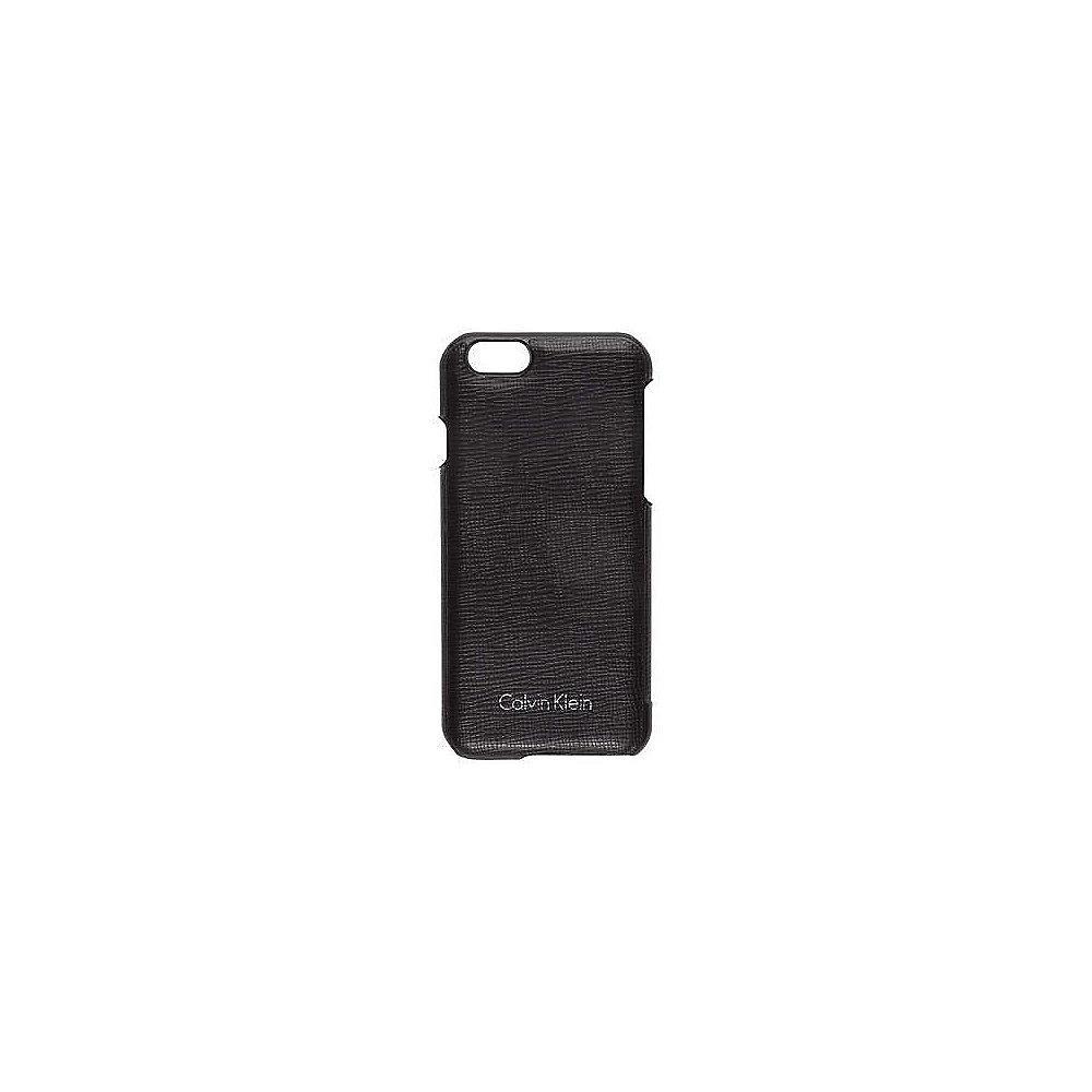 Calvin Klein Tyler Leder Backcover für iPhone 6/6s Plus schwarz