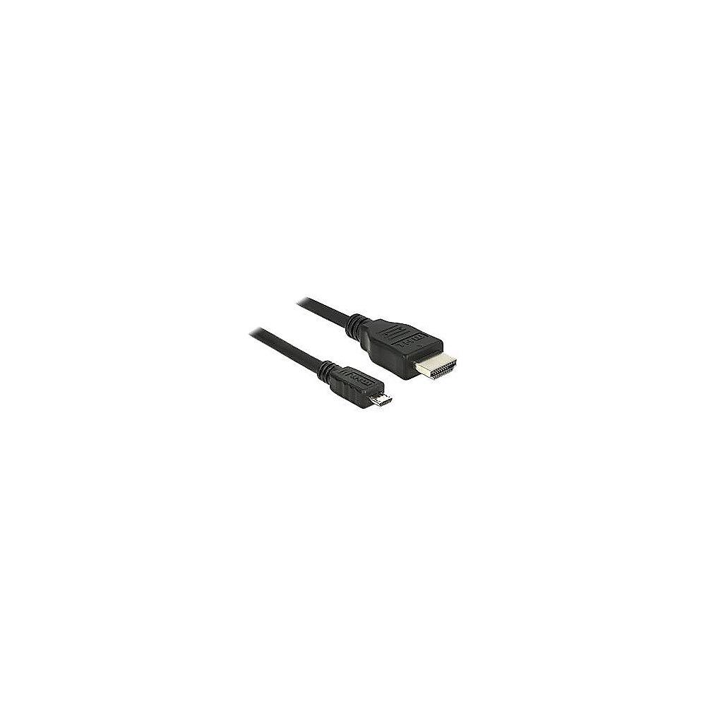 DeLOCK MHL 3.0 Kabel 5m MHL zu HDMI-A 4K High Speed St./St. schwarz