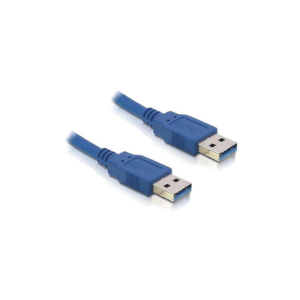 DeLOCK USB 3.0 Verbindungskabel 1,5m A-A 82430 blau