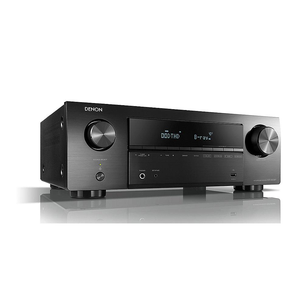 Denon AVR-X550BT 5.2 AV-Receiver, Bluetooth, 5x HDMI, 4K , HDR, Schwarz, Denon, AVR-X550BT, 5.2, AV-Receiver, Bluetooth, 5x, HDMI, 4K, HDR, Schwarz