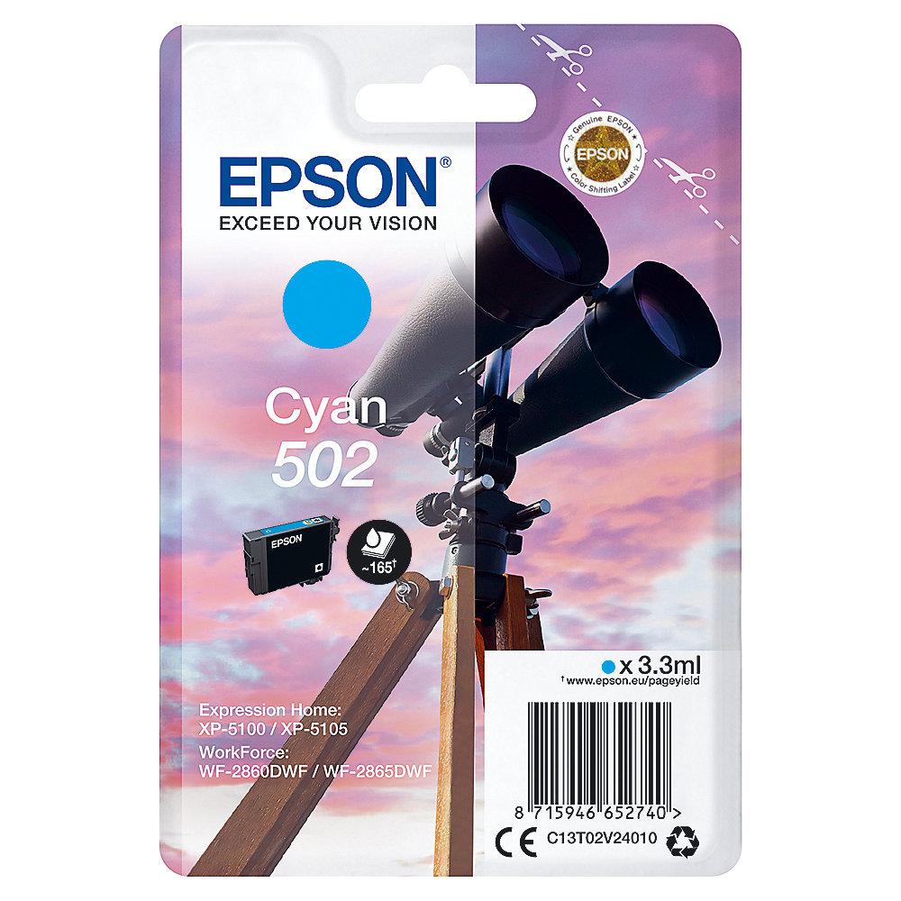 Epson C13T02V24010 Druckerpatrone 502 Cyan