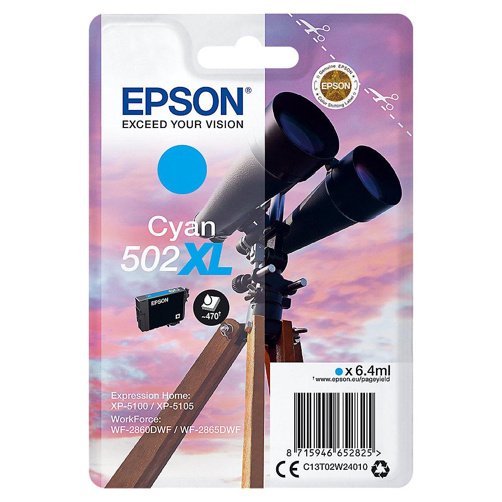 Epson C13T02W24010 Druckerpatrone 502 XL Cyan