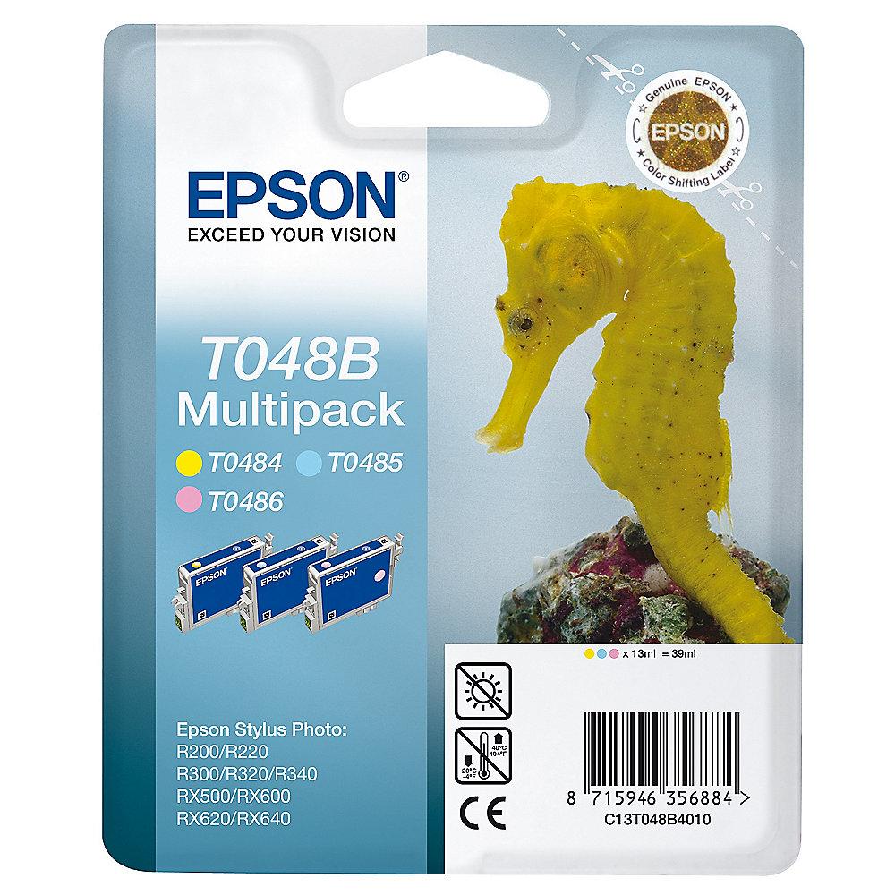 Epson C13T048B4010 Druckerpatrone T048 (3 Farben) Multipack, Epson, C13T048B4010, Druckerpatrone, T048, 3, Farben, Multipack