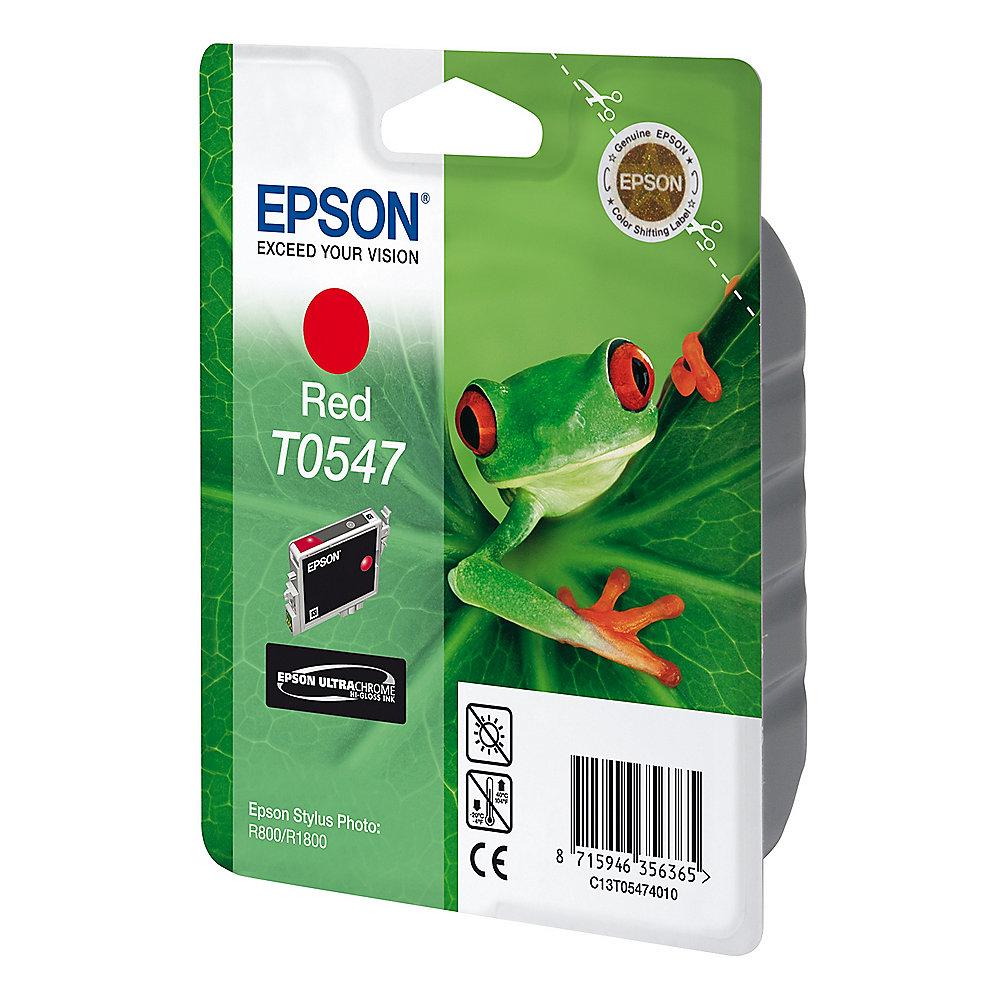 Epson C13T05474010 Druckerpatrone T0547 pigmentiertes rot, Epson, C13T05474010, Druckerpatrone, T0547, pigmentiertes, rot