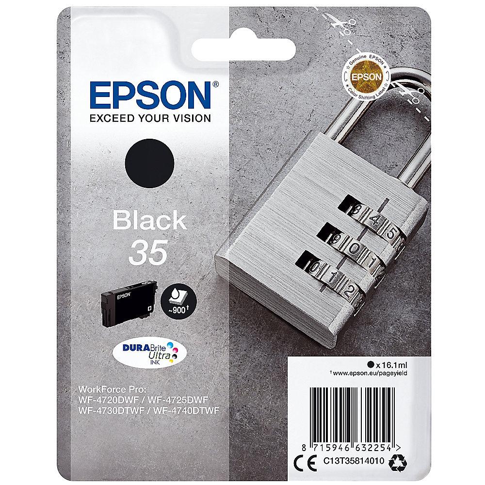Epson C13T35814010 Druckerpatrone 35 schwarz, Epson, C13T35814010, Druckerpatrone, 35, schwarz