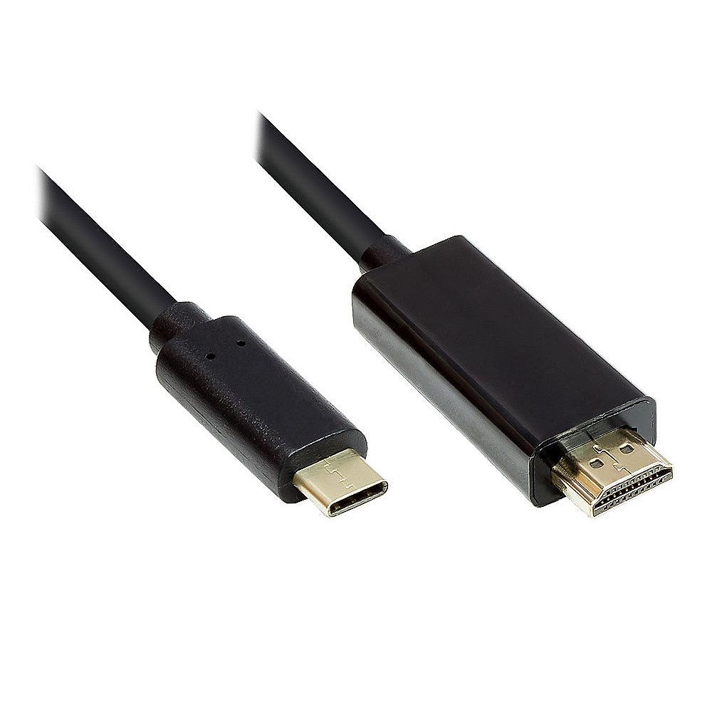 Good Connections Adapterkabel USB-C zu HDMI 2.0 4K2K/ UHD 1,0m schwarz, Good, Connections, Adapterkabel, USB-C, HDMI, 2.0, 4K2K/, UHD, 1,0m, schwarz
