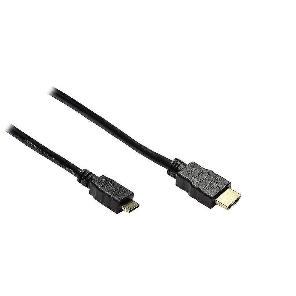 Good Connections HDMI 1.3 Anschlusskabel 3m Stecker / Mini Stecker schwarz