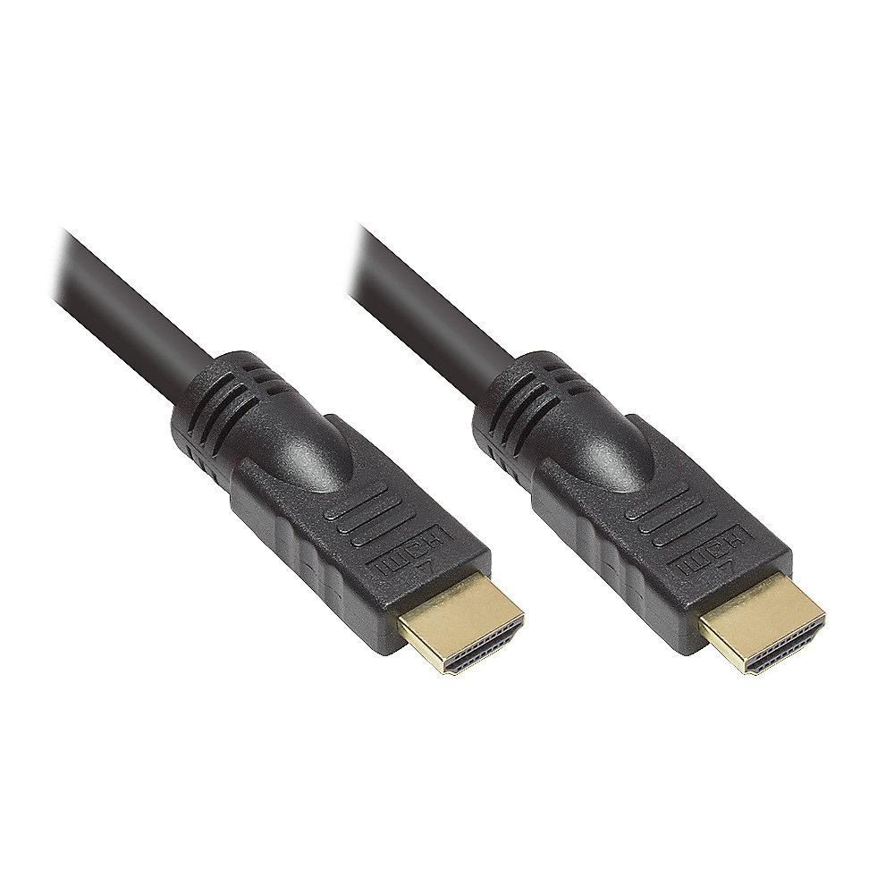 Good Connections HDMI High Speed Kabel 20m Ethernet vergoldet St./St. schwarz, Good, Connections, HDMI, High, Speed, Kabel, 20m, Ethernet, vergoldet, St./St., schwarz
