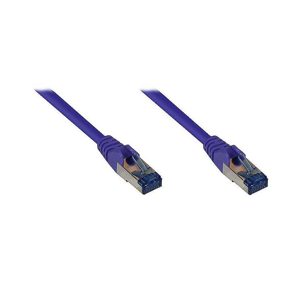 Good Connections Patchkabel Cat. 6a S/FTP, PiMF halogenfrei 500MHz violett 1,5m, Good, Connections, Patchkabel, Cat., 6a, S/FTP, PiMF, halogenfrei, 500MHz, violett, 1,5m