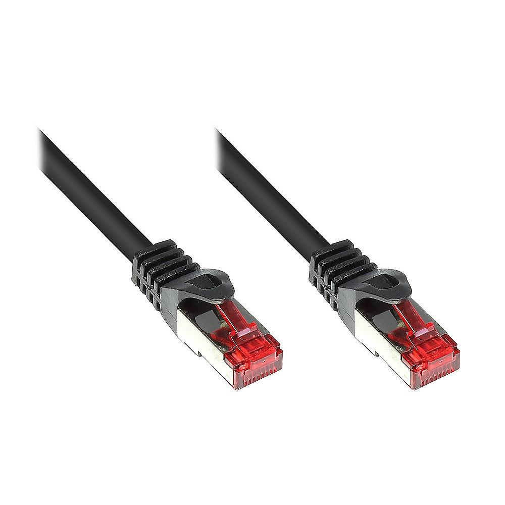 Good Connections RNS Patchkabel Cat.6 S/FTP PiMF PVC 250MHz 0,15m schwarz, Good, Connections, RNS, Patchkabel, Cat.6, S/FTP, PiMF, PVC, 250MHz, 0,15m, schwarz