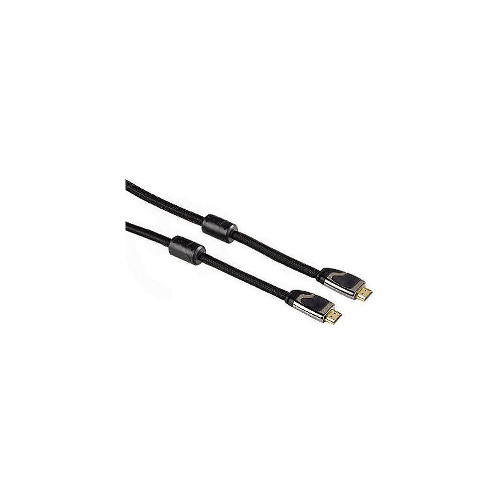 Hama HDMI Kabel 1,5m Typ-A High Speed Ethernet 4K UHD 3D metall St./St. schwarz, Hama, HDMI, Kabel, 1,5m, Typ-A, High, Speed, Ethernet, 4K, UHD, 3D, metall, St./St., schwarz
