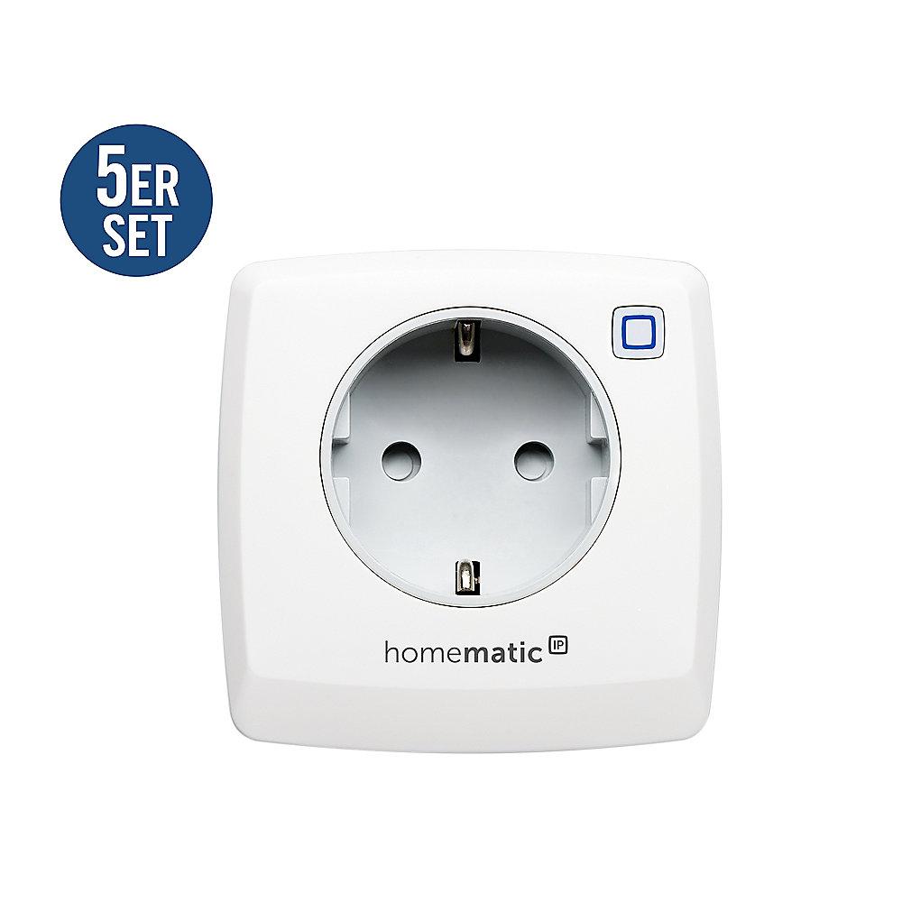 Homematic IP 5er Set Schaltsteckdose HMIP-PS, Homematic, IP, 5er, Set, Schaltsteckdose, HMIP-PS