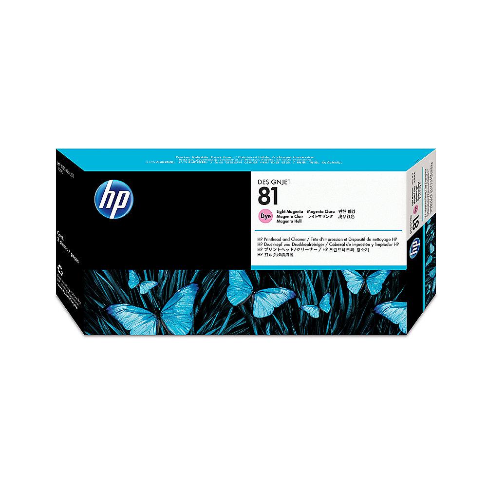 HP C4955A Original Druckkopf 81 hell magenta   Reiniger