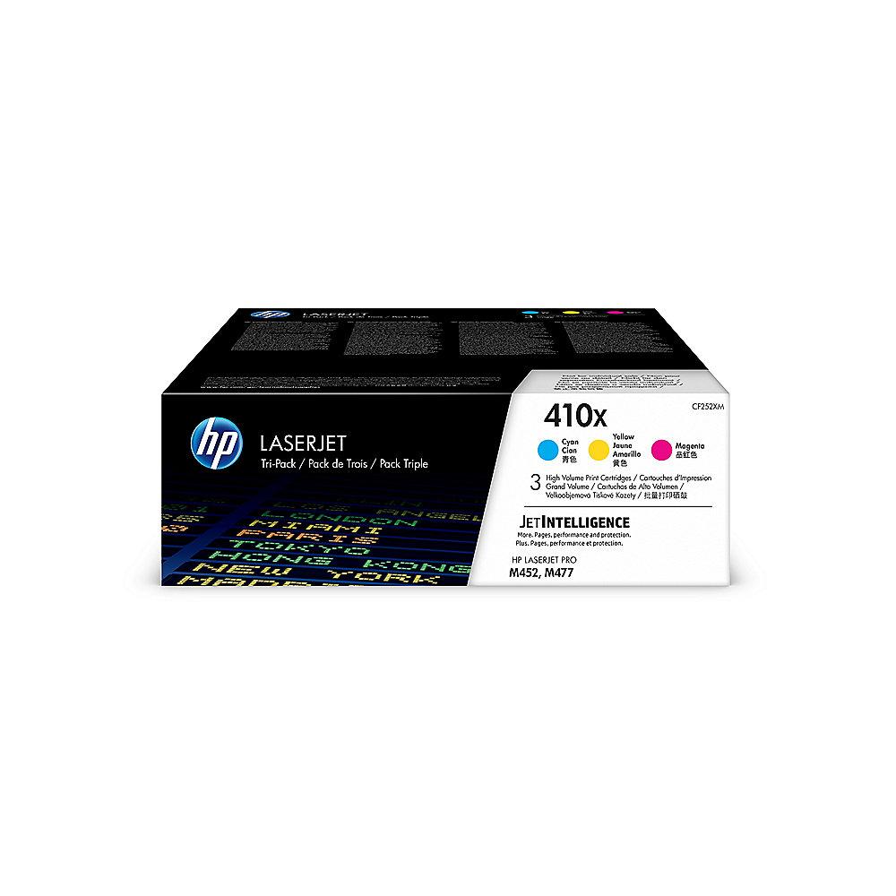 HP CF252XM Original Tonerkassetten Rainbow Kit 410X Cyan Magenta Gelb, HP, CF252XM, Original, Tonerkassetten, Rainbow, Kit, 410X, Cyan, Magenta, Gelb