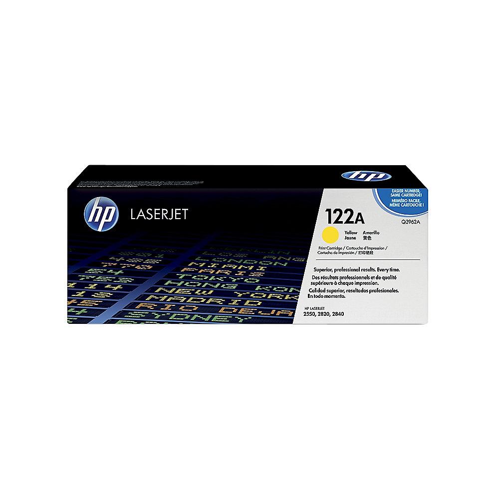 HP Q3962A Original Tonerkassette 122A Gelb für ca. 4.000 Seiten