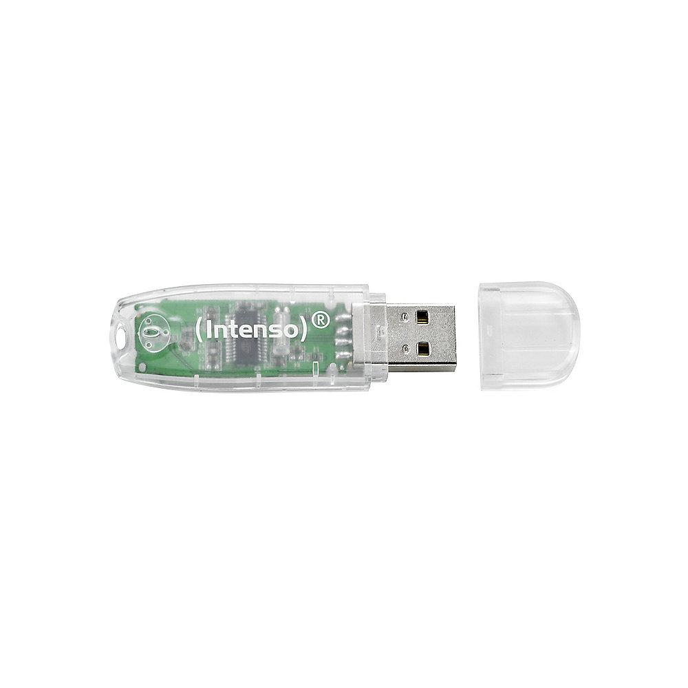 Intenso Rainbow Line 32GB USB Stick transparent, Intenso, Rainbow, Line, 32GB, USB, Stick, transparent