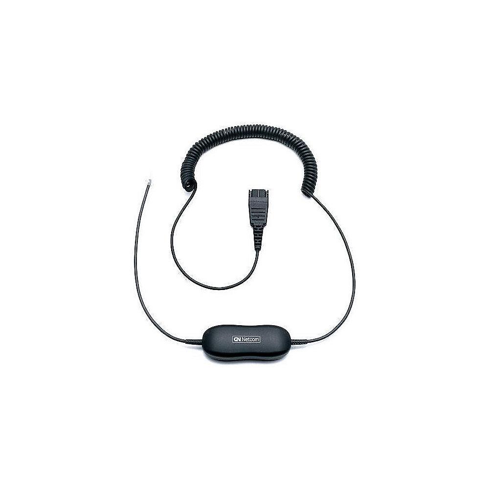 Jabra Kabelunterteil QD auf RJ10 für GN1200 (0,8m, glatt), Jabra, Kabelunterteil, QD, RJ10, GN1200, 0,8m, glatt,