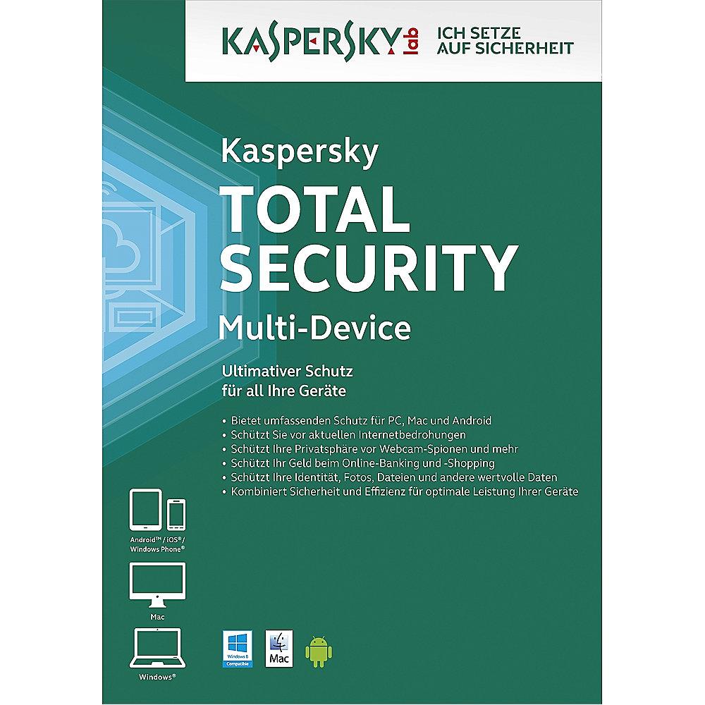 Kaspersky Total Security 1 Gerät 1 Jahr - Base Lizenz Upgrade
