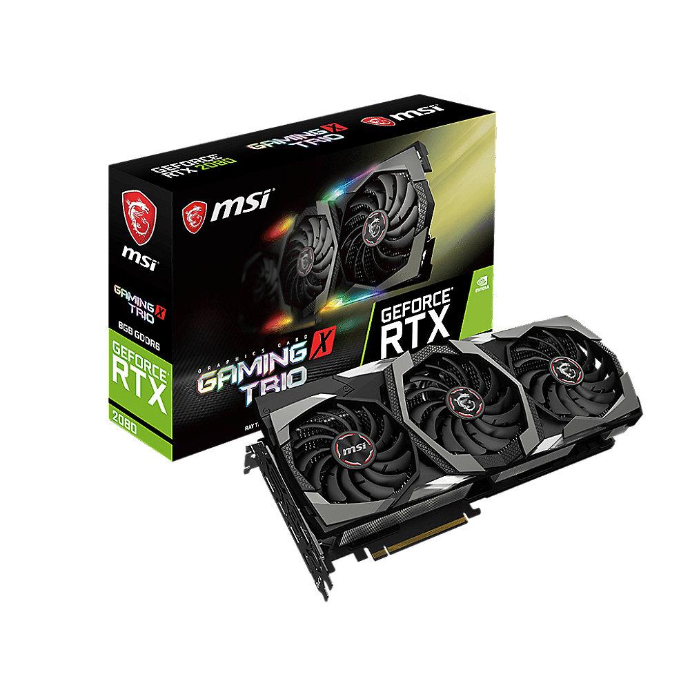 MSI GeForce RTX 2080 Gaming X Trio 8GB GDDR6 Grafikkarte 3xDP/HDMI/USB (TypC)