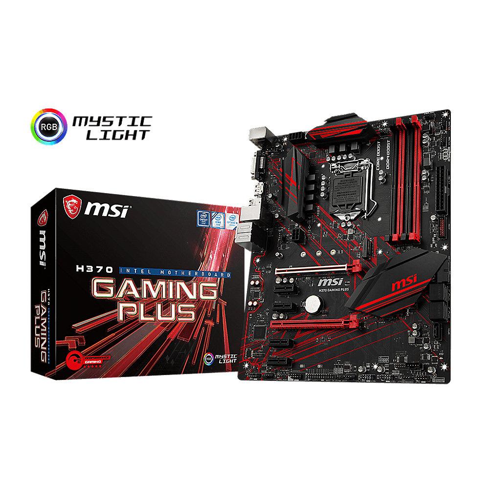 MSI H370 Gaming Plus ATX Mainboard Sockel 1151 (Coffee Lake)