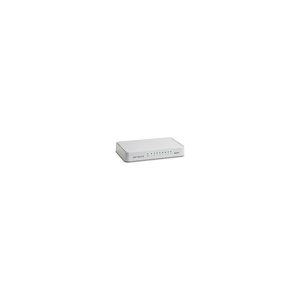 Netgear GS208 8x Gigabit Switch 10/100/1000MBit, Netgear, GS208, 8x, Gigabit, Switch, 10/100/1000MBit