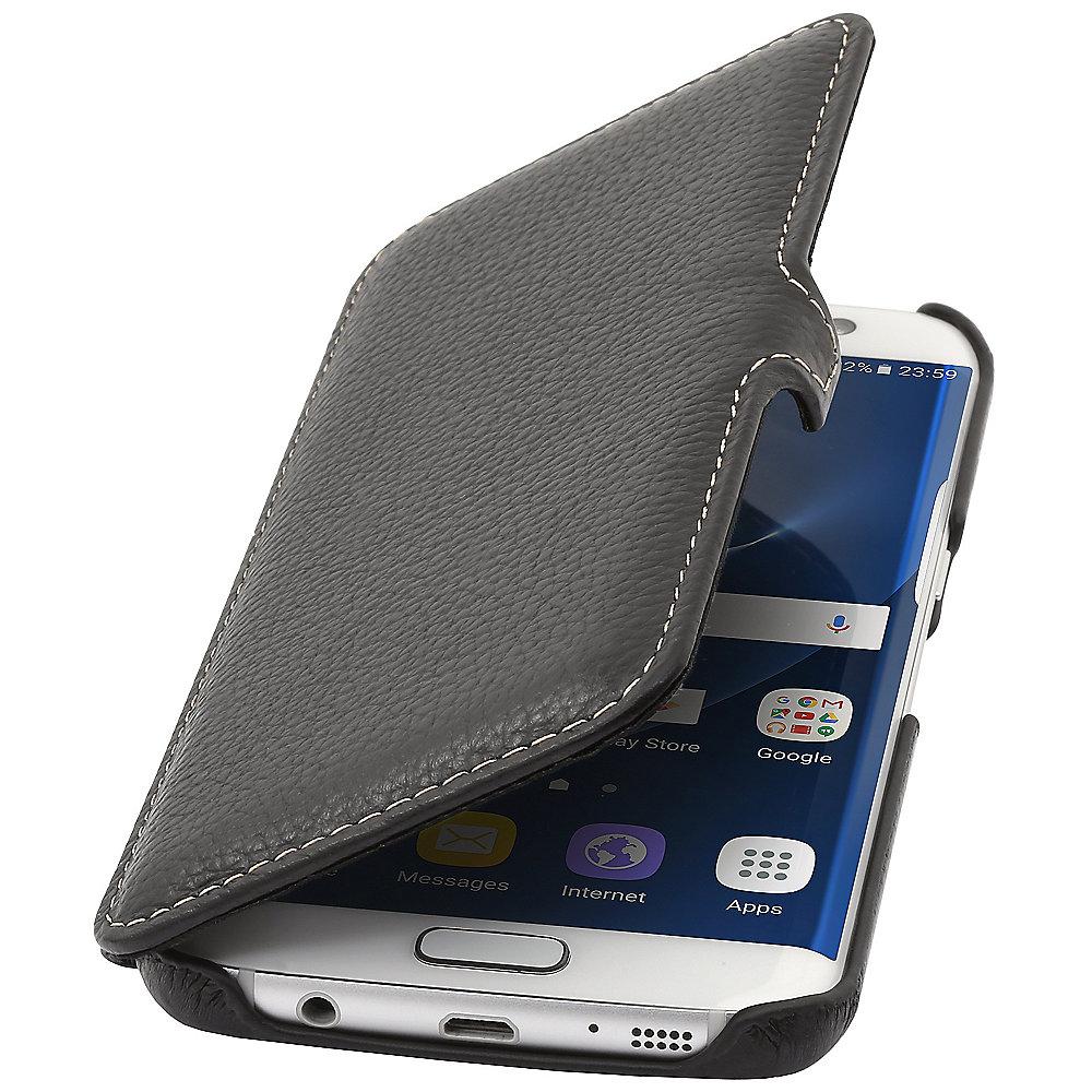 StilGut Book Type mit Clip für Samsung Galaxy S8 schwarz