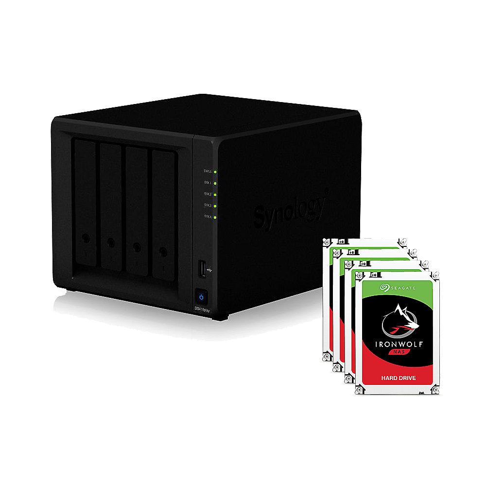 Synology DS418play NAS System 4-Bay 32TB inkl. 4x 8TB Seagate ST8000VN0022