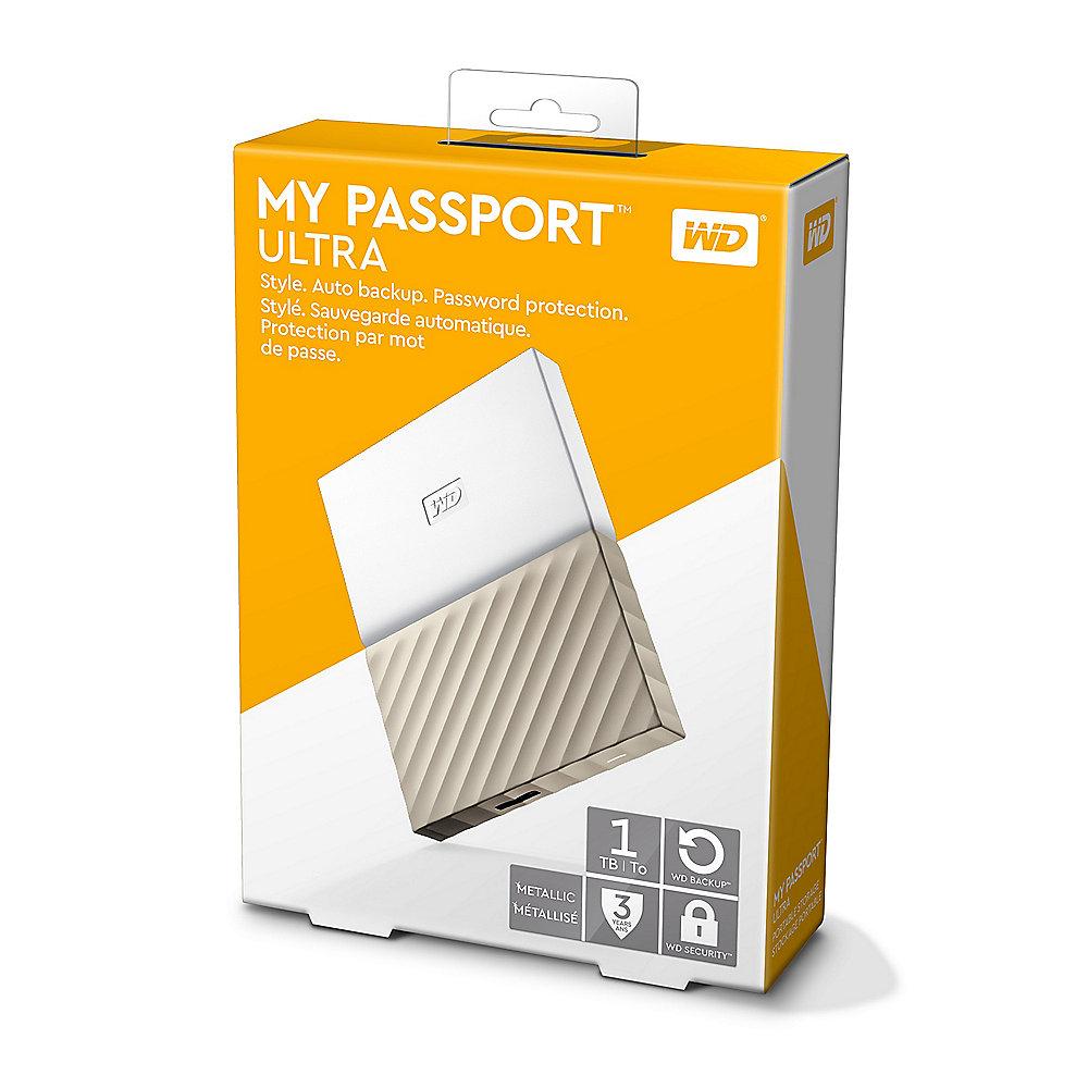 WD My Passport Ultra USB3.0 1TB 2.5zoll -Weiß/Gold WDBTLG0010BGD-WESN, WD, My, Passport, Ultra, USB3.0, 1TB, 2.5zoll, -Weiß/Gold, WDBTLG0010BGD-WESN
