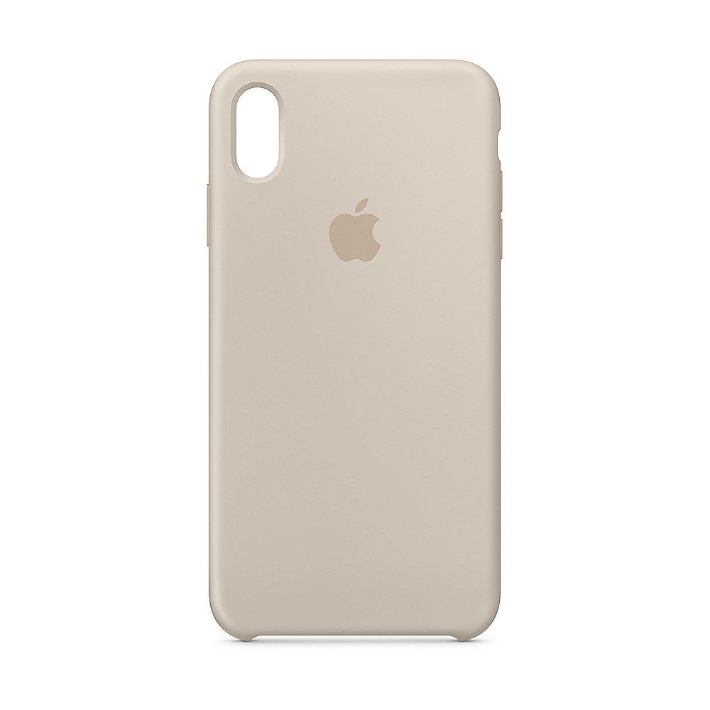 Apple Original iPhone XS Max Silikon Case-Stein