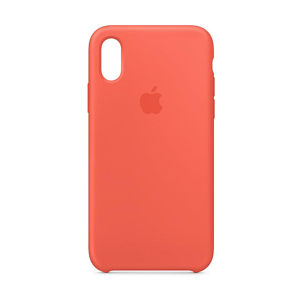 Apple Original iPhone XS Silikon Case-Nektarine