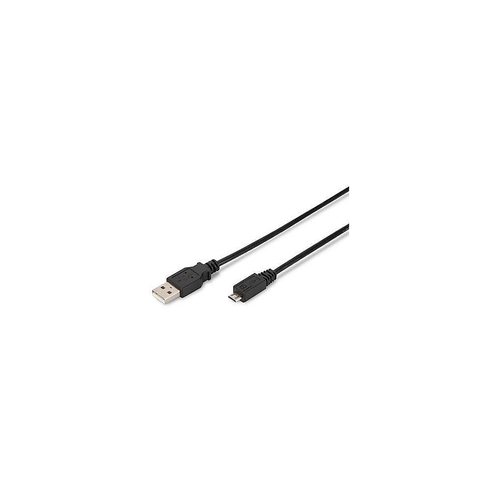 Assmann USB 2.0 Kabel 1m Typ-A zu micro-B St./St. schwarz