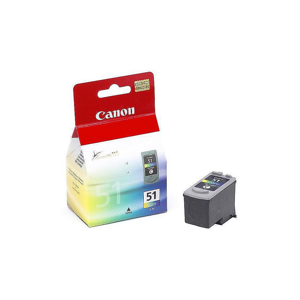 Canon 0618B001 Druckerpatrone Multipack (cyan, magenta, gelb) CL 51, Canon, 0618B001, Druckerpatrone, Multipack, cyan, magenta, gelb, CL, 51