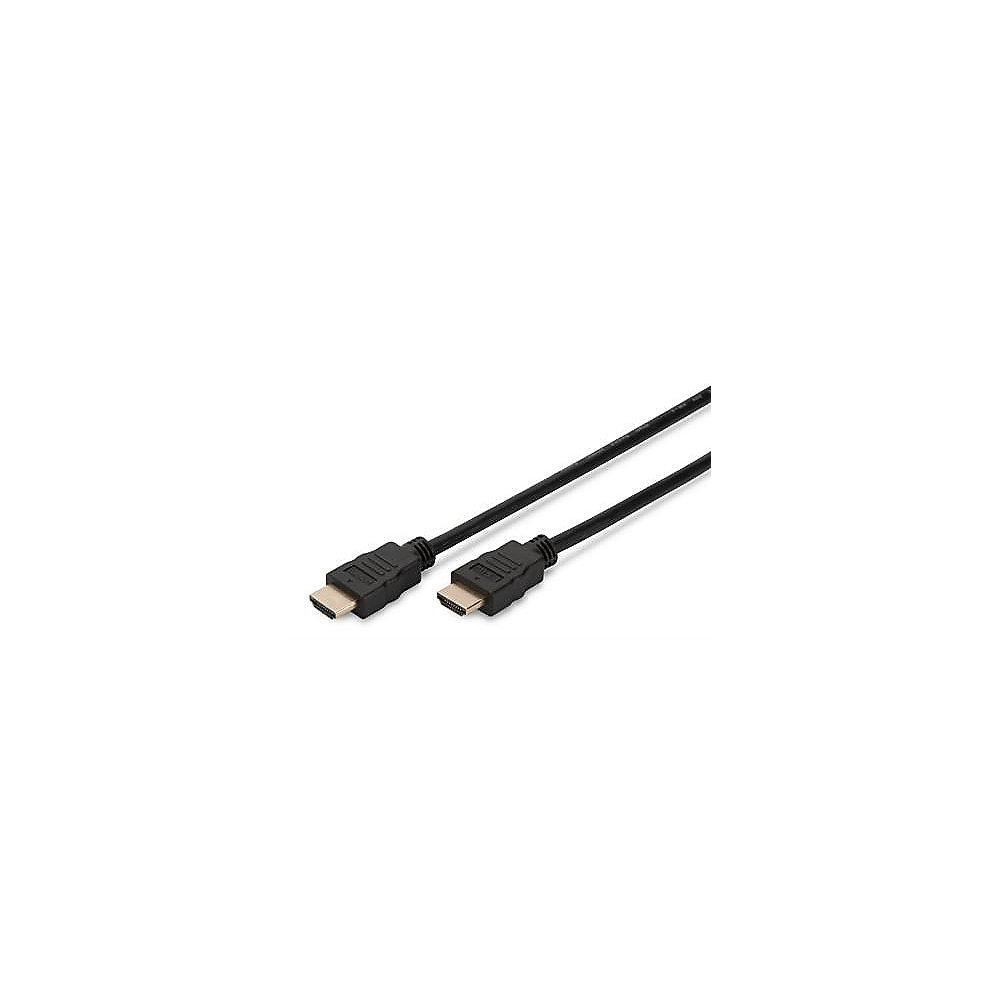 DIGITUS HDMI High Speed Kabel Typ A, St/St, 1.0m, m/Ethernet Ultra HD 60p Gold