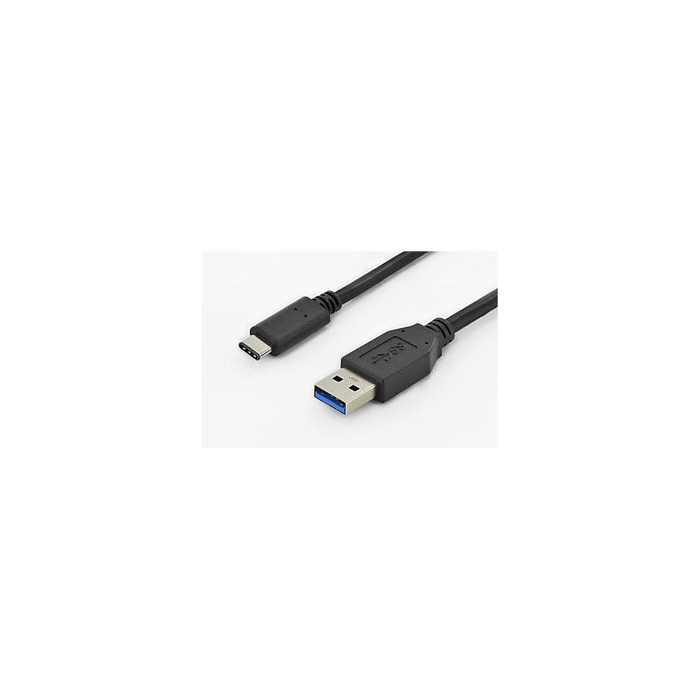 DIGITUS USB 3.0 Anschlusskabel 1m Type-C zu A Super Speed St./St. schwarz
