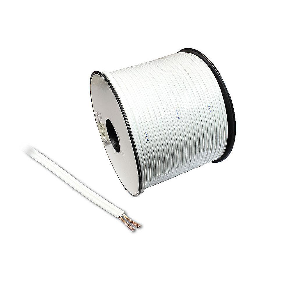 Good Connections Kabelrolle Lautsprecherkabel 100m 2x4mm² weiß